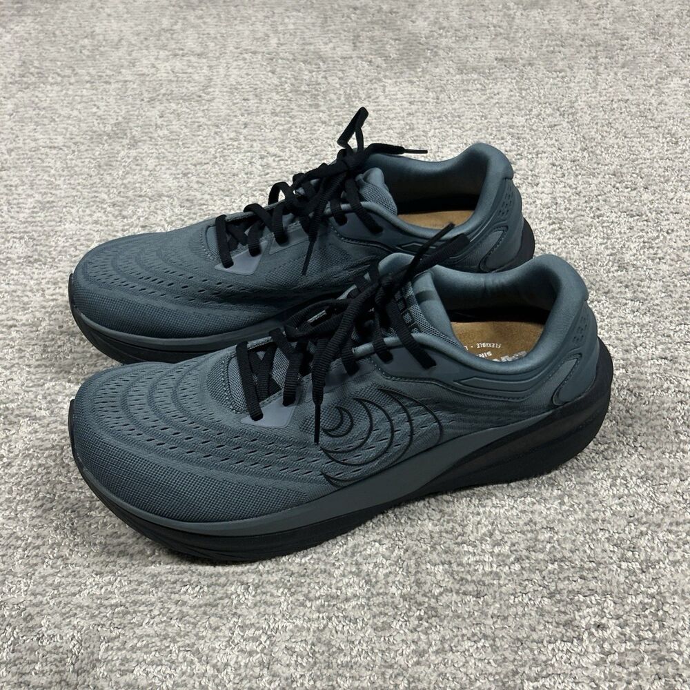 Topo Athletic Shoes Phantom 4 Mens 11.5 Stone Black ZipFoam Running Sneakers